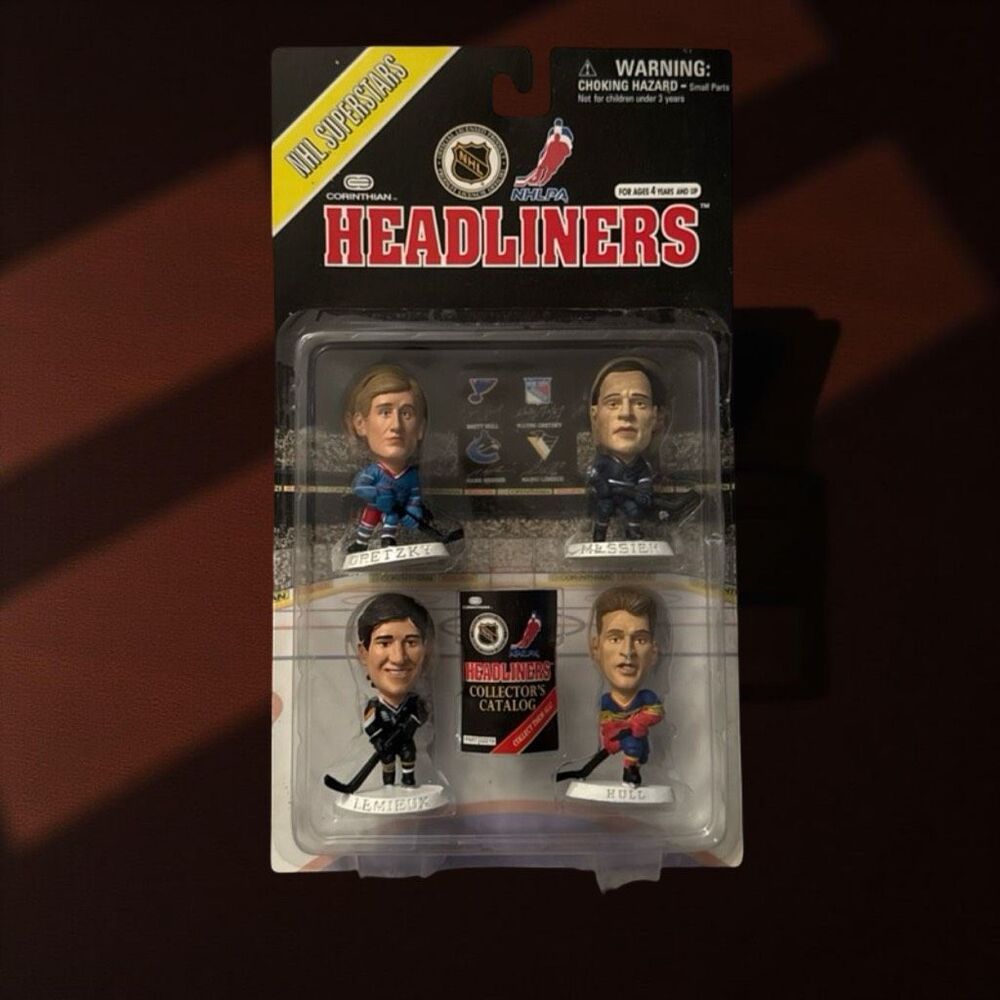 Corinthian NHL Headliners 4 Pack Superstars Gretzky Messier Lemieux Hull Figure